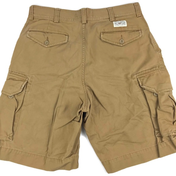 Ralph Lauren Classic Chino Cargo Shorts Brown 34 - Picture 2 of 8